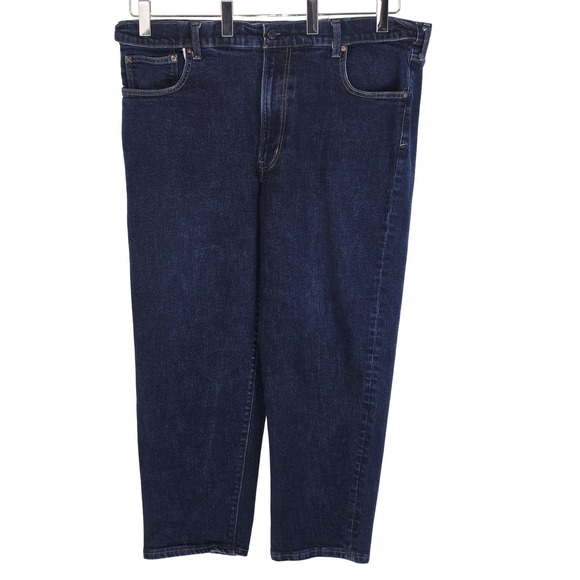 Lands' End Other - Lands' End Jeans Men's 46x29‎ Blue Square Rigger Traditional Fit Stretch Denim
